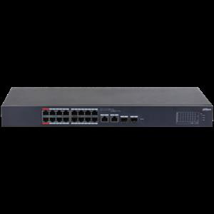 DAHUA CS4218-16ET-240 16 PORT 16XFE-2XGE-2XGE/SFP YÖNETİLEBİLİR 240W POE SWİTCH