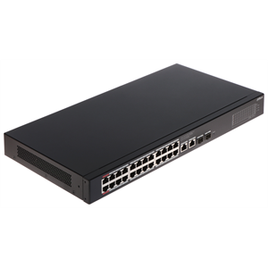 DAHUA CS4228-24GT-240, 24Port, Gigabit, PoE 240W, 2 Port Uplink, 2 Port SFP Gigabit Combo, Cloud Yönetilebilir, Switch