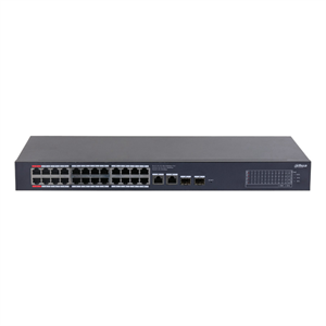 DAHUA CS4228-24GT-240, 24Port, Gigabit, PoE 240W, 2 Port Uplink, 2 Port SFP Gigabit Combo, Cloud Yönetilebilir, Switch