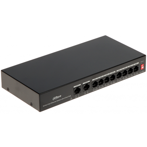DAHUA PFS3010-8ET-65, 8 Port, MegaBit, PoE 65W, 2 Port Uplink, Yönetilemez, Masaüstü Switch
