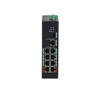 DAHUA PFS3110-8ET-96-V2 8 PORT 10/100 1GE UPLINK 1xSFP 96W POE ENDUSTRIYEL SWITCH