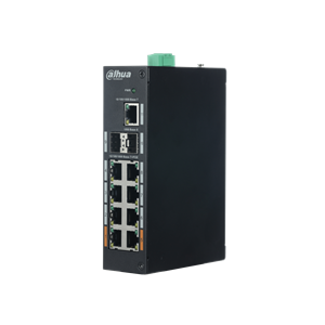 DAHUA PFS3211-8GT-120, 8 Port, Gigabit, PoE 120W, 1 Port GigaBit Uplink, 2 Port GigaBit SFP,  Yönetilemez, Rack Mount Switch