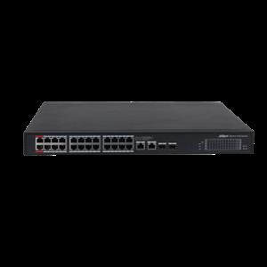 DAHUA PFS3228-24GT-360 24 PORT 24XGE-2XGE-2XGE/SFP 360W POE SWİTCH
