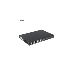 DAHUA PFS3228-24GT-360, 24 Port, GigaBit, PoE 360W, 2 Port GigaBit Uplink, 2 Port GigaBit Combo SFP, Rack Mount Switch