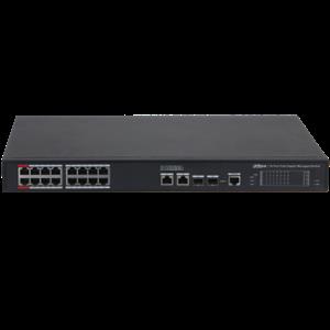 DAHUA S4220-16GT-240 16 PORT 16XGE-2XGE-2XGE/SFP YÖNETİLEBİLİR 240W POE SWİTCH
