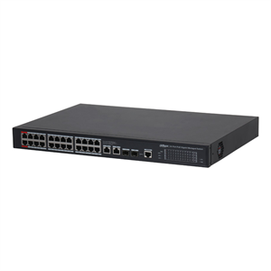 DAHUA S4228-24GT-360, 24 Port, Gigabit, PoE 365W, 2 Port GigaBit Uplink, 2 Port Gigabit Combo SFP,  Longe Range 250Mt, Cloud Yönetilebilir, Switch
