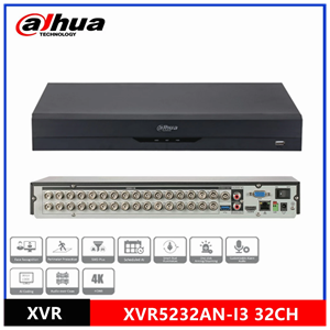 DAHUA XVR5232AN-I3, 32Kanal, 5Mpix, H265+, 2 HDD Desteği, 5in1 DVR Cihazı