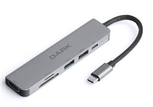 DARK DK-AC-U31X38 USB 3.1 Type-C 6 in 1 HDMI/ TF SD Kart /USB-C PD