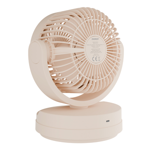 EVEREST EFN-509, KREM, 3 Kademeli Hız, 17,5cm 3 Kanat Pervane ve Çerçeve, Masaüstü, USB Vantilatör