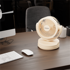 EVEREST EFN-509, KREM, 3 Kademeli Hız, 17,5cm 3 Kanat Pervane ve Çerçeve, Masaüstü, USB Vantilatör