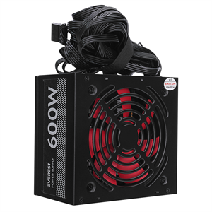 EVEREST EPS-600A, Peak 600W, 12cm Fan, ATX, Aktif PFC, GAMING Power Supply (PSU) Bulk
