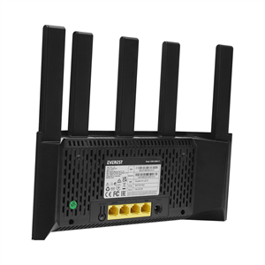 EVEREST EWR-X3000-V1, 3000Mbps, Dualband, WiFi 6, 4Port, 1Port WAN, Masaüstü, WISP, Repeater, Router, Access Point