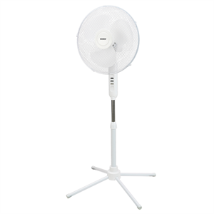EVEREST FAN10, BEYAZ, EcoWind, 3 Kademeli Hız, 40cm 3 Kanat Pervane ve Çerçeve, 45W, Otomatik Salınım, Yükseklik Ayarlı Vantilatör
