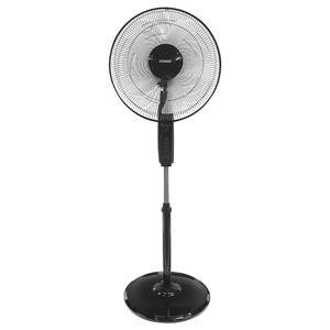 EVEREST FAN11, SİYAH, CoolAir, 3 Kademeli Hız, 40cm 5 Kanat Pervane ve Çerçeve, 45W, Otomatik Salınım, Yükseklik Ayarlı Vantilatör