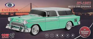 EVERTON RT-1952 Turkuaz Arabalı  Bluetooth Fm-Usb-Tf-Aux Şarjlı Nostaljik Radyo