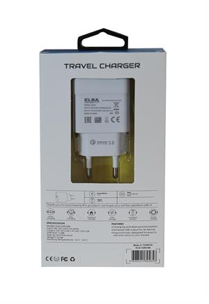 Elba Elb10 10W 3.0A Hızlı Şarj Akıllı Koruma Usb EV Şarj Kafa