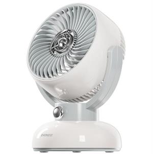 Everest EFN12 Krem 1200mAh 3 Hız Kademe Led Işıklı Retro Masaüstü Usb Fan