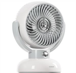 Everest EFN12 Krem 1200mAh 3 Hız Kademe Led Işıklı Retro Masaüstü Usb Fan