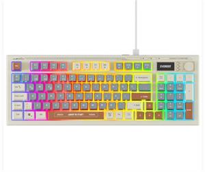 Everest KB-79 SILENT PRO Gri Mavi-Gri-Kahve SESSİZ RGB Q Membrane Oyuncu Klavyesi