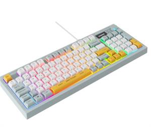 Everest KB-79 SILENT PRO Mavi-Beyaz-Sarı SESSİZ RGB Q Membrane Oyuncu Klavyesi