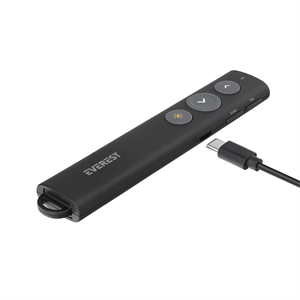 Everest TBA-11, Kablosuz, 2.4Ghz, Type-C Soket Şarj edilebilir, Profesyonel, Sunum Cihazı