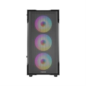 FAZEON F1 M650BBM 650W 80  4x RAINBOW FIXED LED FAN MICRO ATX 2xUSB3.0 SİYAH KASA