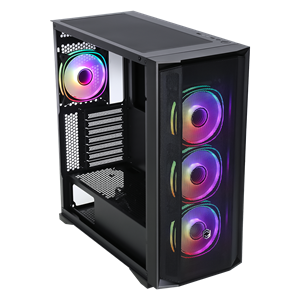 FRISBY CX-500 750W 80+ Bronze Siyah Mesh ARGB Ring Fanlı Mid Tower ATX Kasa