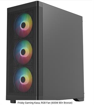 FRISBY FC-9480G 600w 80+ Siyah RGB Fan Mid Tower ATX Kasa