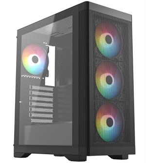 FRISBY FC-9480G 600w 80+ Siyah RGB Fan Mid Tower ATX Kasa