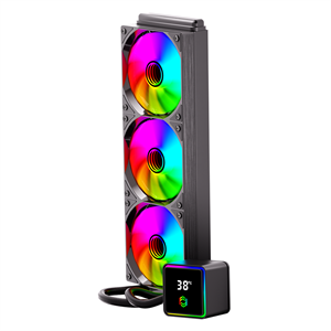 FRISBY FCL-360B LGA1851/LGA1700/AM5/AM4 360 mm ARGB Siyah Sıvı Soğutma