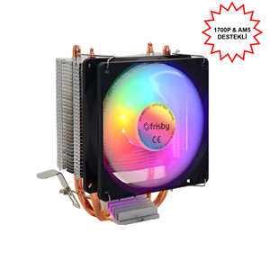 FRISBY FCL-F1332C LGA775/115x/1200/1700/AM4/AM5 İşlemci Soğutucu