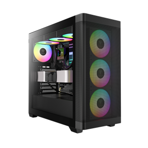 GAMDIAS ATHENA M3, 750W, 80+ Bronze, Tempered Glass, Type-C, Mesh Ön Panel, ARGB, ATX, GAMING KASA