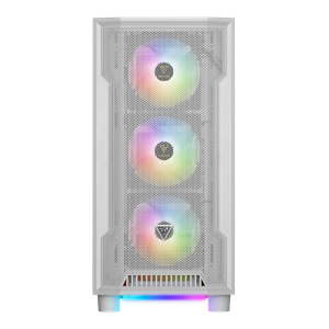 GAMDIAS ATHENA M6 Lite WH, 850W, 80+ Bronze, Tempered Glass, Mesh, ARGB, ATX, White Edition, GAMING KASA