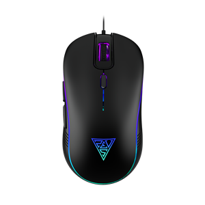 GAMDIAS AURA GS3, Çok Renkli Aydınlatma,  USB Kablolu, 6 Tuşlu, Gaming Mouse, 3.600 DPI, Siyah