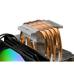 GAMDIAS BOREAS E1-410, ARGB, 120mm, CPU  Kule Tipi Hava Soğutma, Doğrudan Temas Teknolojisine Sahip 4 adet Gelişmiş Bakır Isı Borusu (AMD AM4-AM5 ve INTEL Tüm işlemciler ile uyumlu)