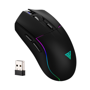 GAMDIAS HADES M3, RGB Aydınlatma, 2.4Ghz ve Bluetooth Kablosuz, 7 Tuşlu, Şarj Edilebilir, Type-C, Gaming Mouse, 10.000 DPI, Siyah