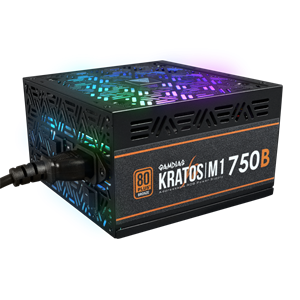 GAMDIAS KRATOS M1-750B, 750W, 80+ Bronze,  Aktif PFC, RGB, GAMING, ATX, Power Supply (PSU)
