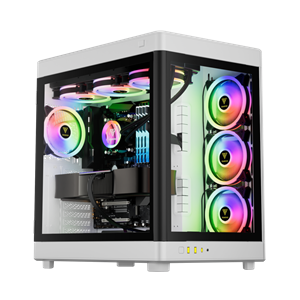 GAMDIAS NESO P1, 850W, 80+Bronze, Tempered Glass, Type-C, ATX, White Edition, Akvaryum Tipi, GAMING KASA