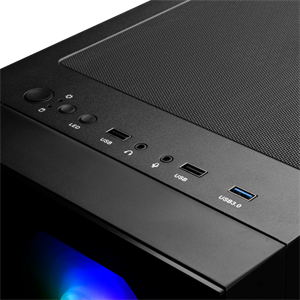 GAMDIAS TALOS E2 Elite, 750W, 80+ Bronze, Tempered Glass, ARGB, ATX GAMING KASA