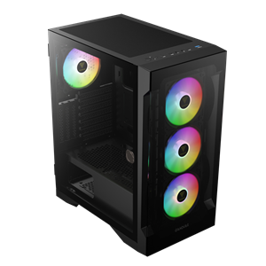 GAMDIAS TALOS E2 Elite, 850W, 80+ Bronze, Tempered Glass, ARGB, ATX GAMING KASA