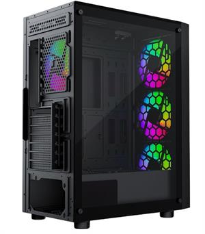 GAMEBOOSTER GB-A651B CASTLE 600W Siyah Mid Tower ATX Kasa