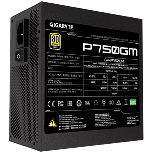 GIGABYTE GP-P750GM V2, 750W, 80+ GOLD, Full Modüler, GAMING Power Supply