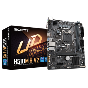 GIGABYTE H510M H V2, rev.1.0, 2xDDR4, M.2, D-SUB, HDMI, 10-11.Nesil, LGA1200 Soket, Anakart