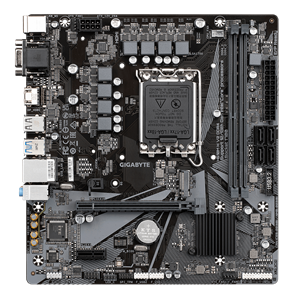 GIGABYTE H610M H V2 DDR4, rev1.0, 2xDDR4, M.2, D-SUB, HDMI, 12-13.14.Nesil, LGA1700 Soket, Anakart