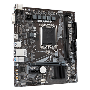 GIGABYTE H610M H V2, rev.1.0, 2xDDR5, M.2, D-SUB, HDMI, 12-13.14.Nesil, LGA1700 Soket, Anakart