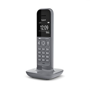 GIGASET CL390, Dect Telefon, Gri, 12 Saat Konuşma, 180 Saat Bekleme, 150 Kişilik Rehber