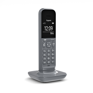 GIGASET CL390, Dect Telefon, Gri, 12 Saat Konuşma, 180 Saat Bekleme, 150 Kişilik Rehber