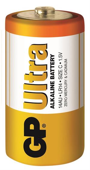 GP G-Tech LR14 Orta Boy Ultra Alkalin Pil 2li Paket GP14AU-U2 C Boy