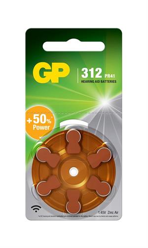 GP ZA312 1.4V Düğme Kulaklık Pili  6lı Paket