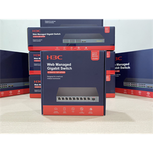 H3C S1600V2-10P-HPWR, 8 Port, GigaBit, PoE 125W, L2, 1 Port GigaBit Uplink, 1 Port GigaBit SFP, Web Yönetilebilir, Masaüstü Switch